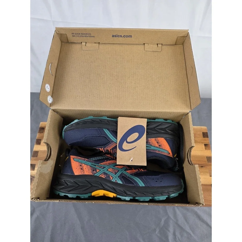 ASICS Pre Venture 9 GS Kids 3 Midnight Rainy Lake 1014A276-408 NWT